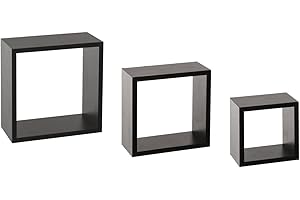 5 FIVE SIMPLY SMART 5five - 3 Petites étagères murales fixy Cube Noir