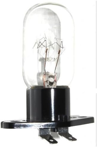 Microwave Oven Bulb With Fixed Lamp, T170 Base, Bent 4.8mm Terminals, 20w 230-240v, OEM, Suitable For Belling, Hitachi, Kenwood, Matsui, Panasonic, Samsung.. by TDSpares
