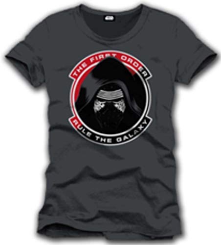 Meroncourt- Star Wars VII Men's Force Awakens First Order-Rule The Galaxy T-Shirt, Colore Grey, Medium, CD131STW-M-Grey