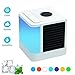 Produktbild Mobiles Klimageräte Air Cooler mit Wasserkühlung Zimmer Raumentfeuchter Mini Klimaanlage ohne Abluftschlauch Mini Luftkühler mit 3 Stufen und 7 Farben LED Nachtlicht für Büro, Hotel, Garage,