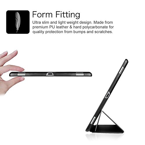 Fintie iPad Pro 12.9 Zoll Hülle – Ultra Schlank Superleicht Ständer Schutzhülle SmartShell Cover Case Tasche mit Auto Schlaf / Wach Funktion für Apple iPad Pro 12,9 Zoll (2015 Version), Schwarz - 5