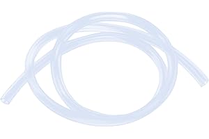 Tuyau en Silicone, longueur 1.5m, 6mm ID x 10mm OD, iMeistek Tube Transparent Flexible Silicone, Tuyau eau-air, pour le transfert de pompe