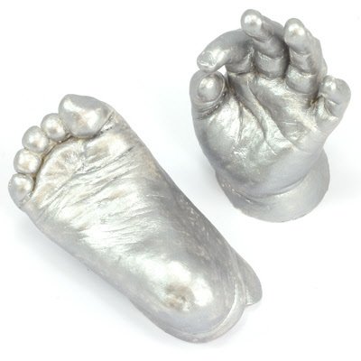 Baby Hand and Foot Casting Kit for upto 6 Casts - Silver