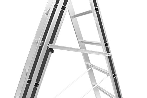 HYMER ALU-PRO Allzweckleiter dreiteilig, 3 x 8 Sprossen, 7004724 - 6