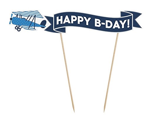 FesteFeiern® Kinder-Geburtstagsdeko erster 1. Geburtstag | 20 Teile für Jungen hellblau, blau und bunt mit Wimpel, Laternen und Luftballons. (1. Party Set) - 6