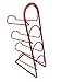 Produktbild Schwere Edelstahl Stahl 4 Flaschen Wein Rack rot