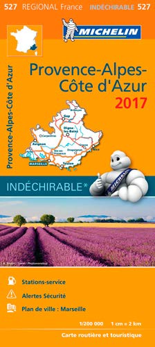 Carte Provence Alpes Cote d'Azur Michelin 2017