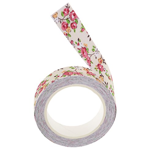 Gazechimp 10 Stück Baumwolle Washi Tape Dekoband Masking Tape Klebeband Scrapbooking - 3
