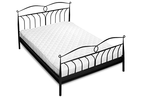 ZOLLNER® Topper / Matratzen-Auflage / Matratzen-Schoner weiß, Größe ca. 200×200 cm, ca. 2 cm Gesamthöhe, in weiteren Größen erhältlich, vom Hotelwäschespezialisten, Serie „Soft-Topper“ - 2