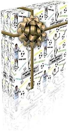 Ricardo Kaka Personalised Birthday Gift Wrap With 2 Tags - 100% RECYCLABLE