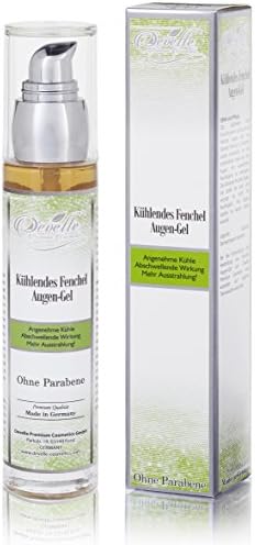 Develle Fennel Gel Eye Mask Gel | Anti-Aging Care Mask 50 ml. Glass Bottle with Dosing Dispenser| Anti-Wrinkle Mask | Anti-Wrinkle Serum |Eye Gel | Anti-Aging Gel | Eye Care