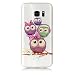 Produktbild Samsung Galaxy S7 Hülle, Chreey Glatt Transparent Schutzhülle 3D Druck Öl Glanz Relief Muster Crystal Klar Handyhülle Ultra Slim Weich TPU Silikon Case Cover Skin Kratzfeste [Vier Eulen]