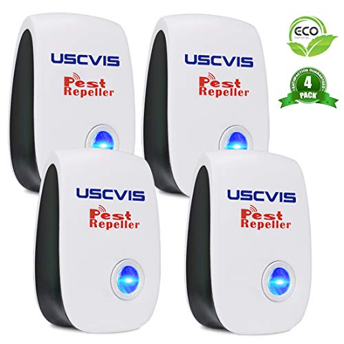 DIGDAN Repelente de plagas ultrasónico Mejorado [2019], Black-White