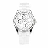Stella Maris Damen-Armbanduhr Analog Quarz Premium Keramik Diamanten - STM15N1