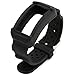Produktbild El-move für Samsung Gear Funk Pro/Funk SM-R360 Strap Silikon Armbanduhr Armband Ersatz Band Gurt für Samsung Gear Fit 2, Gear Fit 2 Pro Smartwatch Fitness Zubehör Fall Rugged Band Armband (Black)
