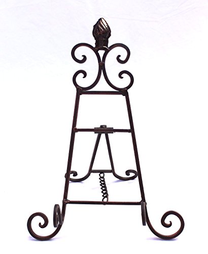 DanDiBo Mini-Staffelei aus Metall Kochbuchständer 101836 Kochbuchhalter 36 cm antik - 6