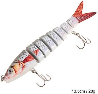 13.5cm 8 Segments Swimbait Fishing Lures Hook Wobbler Isca Artificial Hard Bait Jig Carp