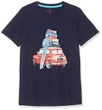 - Camiseta manga corta cuello redondo\n- Estampado dibujo\n- Estilo casual\n- 100% algodón