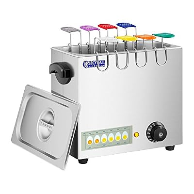 Royal Catering Cuiseur à oeufs cuit-œufs électrique coquetier professionnel RCEB-8T (2 600 watts, Jusqu'à 8 œufs, Acier inoxydable, 8 cuillères à œufs, 4 coquetiers)