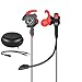 Produktbild Qilian QC3 In-Ear Kopfhörer Gaming Headset Bass-Kopfhörer Hifi Stereo Ohrhörer Geräuschisolierend mit Mikrofon Lautstärkeregler 3.5mm Audio Klinke Y Adapter für PS4 Xbox One PC MAC Laptop iPad