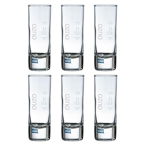 Gläser 6er Set OUZO Schnapsgläser 7cl /-/2+4cl