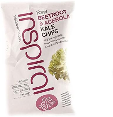 Inspiral Visionary Products | Raw Kale Chips - Beetroot | 1 x 30g