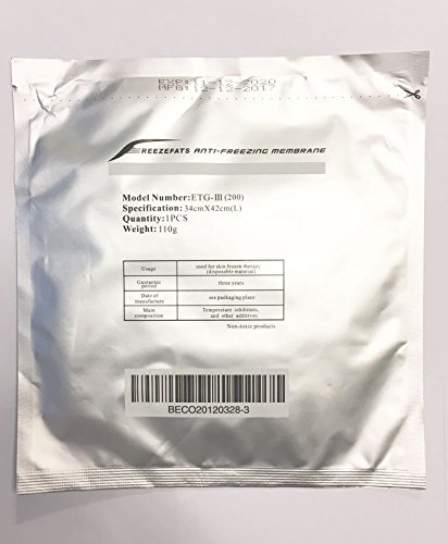 50 ANGIE Antifreeze Membrabe for Cryolipolisis device. Medical quality for professionals & private individuals, Normalize CEE. (34X42cm)