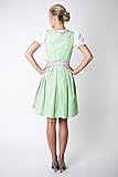 Ludwig und Therese Damen Dirndl-Set Valeria mini apfelgrün/rosa 3-tlg 11209 - 4