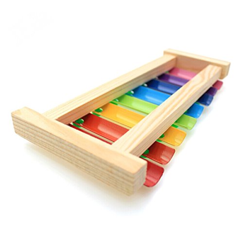 PIXNOR Glockenspiel Xylophon mit Holzschlägel Baby Musikspielzeug – Multicolor - 2