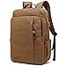 Produktbild Rucksack Herren Canvas 17.3 Zoll Laptop Rucksack 35L Schulrucksack Studenten Rucksack Jungen Teenager Arbeitsrucksack für Die Uni Alltag Business Campus (Braun)