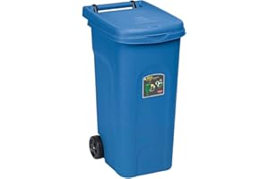 STEFANPLAST BIDONE ECO SYSTEM 80 LT S/PEDALE AZZURRO