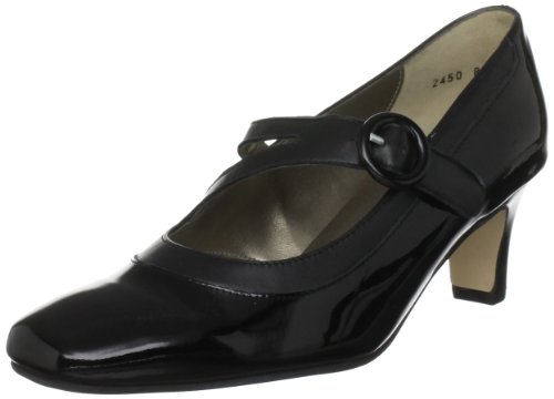 Padders Women's Flame Black Patent Special Occasion Heels 2450 3.5 UK