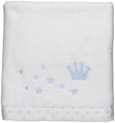 Lullababy Lines Stars &amp; Crown Baby Blanket - Blue