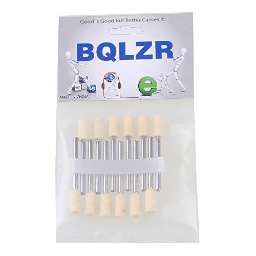 BQLZR Zylindrisch Wollfilz Bob Polieren Dreh Umkehrpunkt Grate Schleifkopf Packung Von 12 - 6