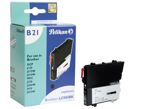 Preisvergleich Produktbild Pelikan Druckerpatrone B21 ersetzt Brother LC985BK, Schwarz