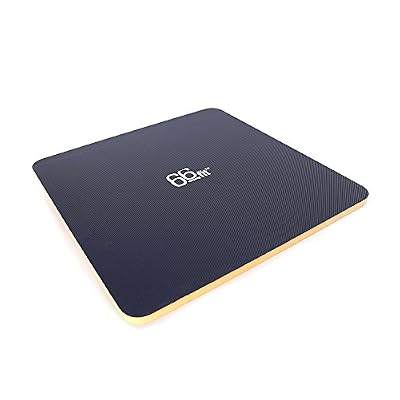 66fit Planche d'équilibre à bascule en bois - Surface en PVC - 50 cm