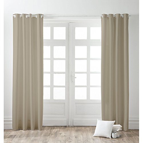 Today Vorhang mit Ösen, blickdicht 140/260 Vorhang mit Ösen, blickdicht 140/260 Polyester 140 x 260 cm, Polyester, Mastic, 140×260 cm - 2