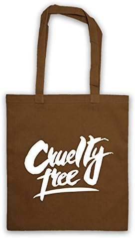 CRUELTY FREE- VEGAN tote bag different colours (BROWN)