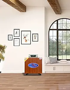 ZIYKO Single Inverter Battery Trolley (Natural Teak)