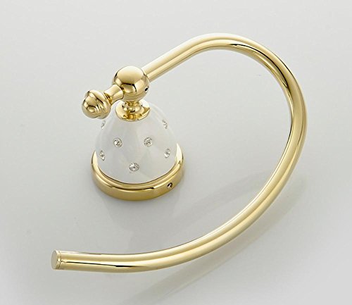 Preisvergleich Produktbild Antike europäische Luxus Diamant Chrom Handtuch Schleife Bad Handtuch Ring