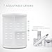 Makeup Organiser, Jerrybox 360 Degree Rotation Adjustable 7 Layers Cosmetic Storage Box, Fits Toner, Creams, Makeup Brushes, Lipsticks and More (white)
