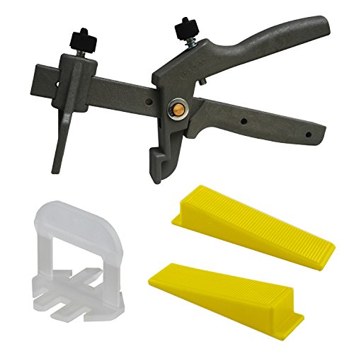 Lantelme karofit arrancador / set base niveladora azulejo de instalación - sistema de nivelación - sistema - ayuda de instalación. con cada 100 st pull tabs de 3 mm de ancho mixto y 100 cuñas st y 1 alicates st