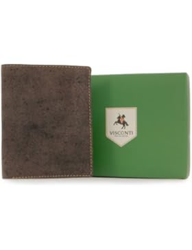 Visconti Geldbörse - Leder - Jägerstil (705) Größe: B: 8 cm, H: 10 cm, T: 1.5 cm