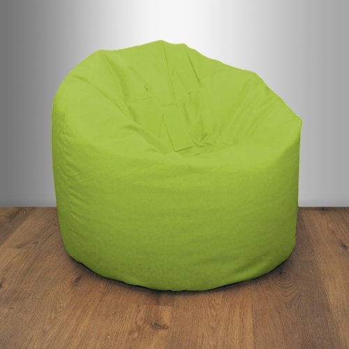 Shopisfy Large Children's & Teen's Water Resistant Fabric Bean Bag, Lime Green