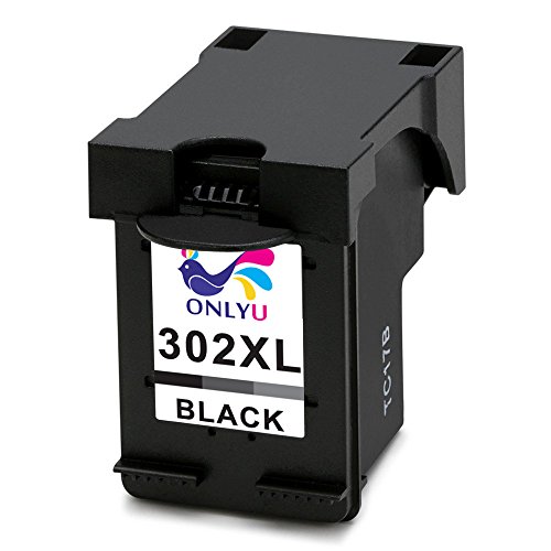 ONLYU 2Pack Kompatible Tintenpatronen für HP 302 xl 302xl für HP Envy 4520 4521 4522 4523 4524 4525 4527 4528 OfficeJet 3830 3831 3832 3833 3834 3835 4650 4651 4652 4654 4655 4657 4658 HP DeskJet 1110 1115 2130 2132 2133 2134 2135 3630 3632 3633 3634 3636 3637 3638(1Schwarz + 1Farbig) - 2