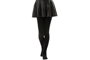 Gi&Gi Collant da ballo per bambine BIMBA, 50 denari opachi .indicati anche per le lezioni di danza e collore bianche rosso marrone...2202