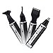 YUNAI 4 in 1 Rechargeable Hair Trimmer for Men Nose Trimmer Eyebrow Trimmer Sideburn Trimmer Beard Trimmer