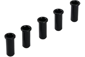 Musiclily Pro 25,5mm Boccole Passacorde in Ottone String Ferrules a Tazza per Ponte da Basso Elettrico Jazz Bass/Precision Bass, Nero (Set di 5)