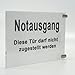 Produktbild Acrylglas Fahnenschild / Nasenschild DIN A4 (210 x 297 mm) zum selbst beschriften inkl. Befestigung aus hochwertigen Acrylglas gefertigt
