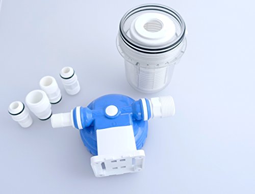 Vorfilter für Garten Pumpen und Hauswasserwerke Schmutzfilter Sandfilter Universal Anschluss 1/2 Zoll, 3/4Zoll, 1Zoll Pumpenvorfilter mit Filtereinsatz - 4